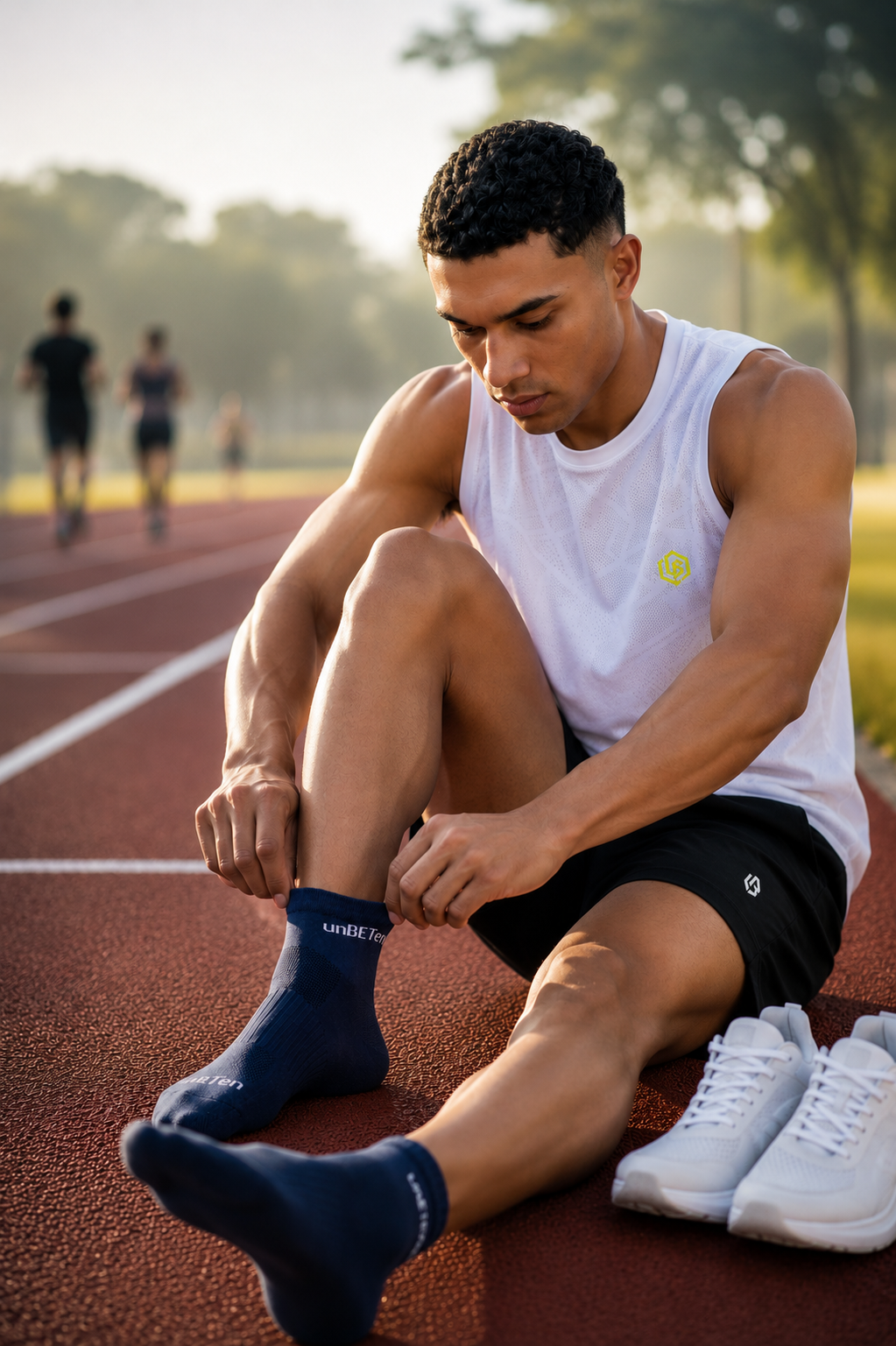 bamboo ankle socks - navy - 3 pack