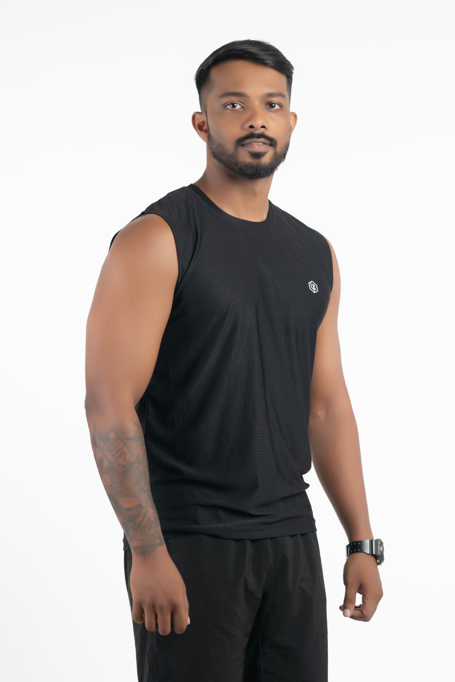 airlite black singlet
