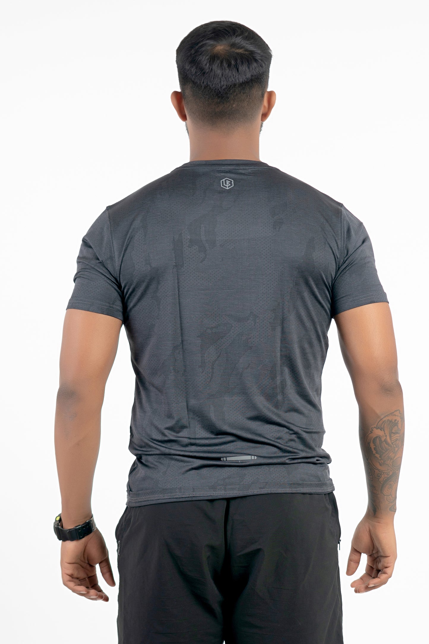 power tshirt - dark grey