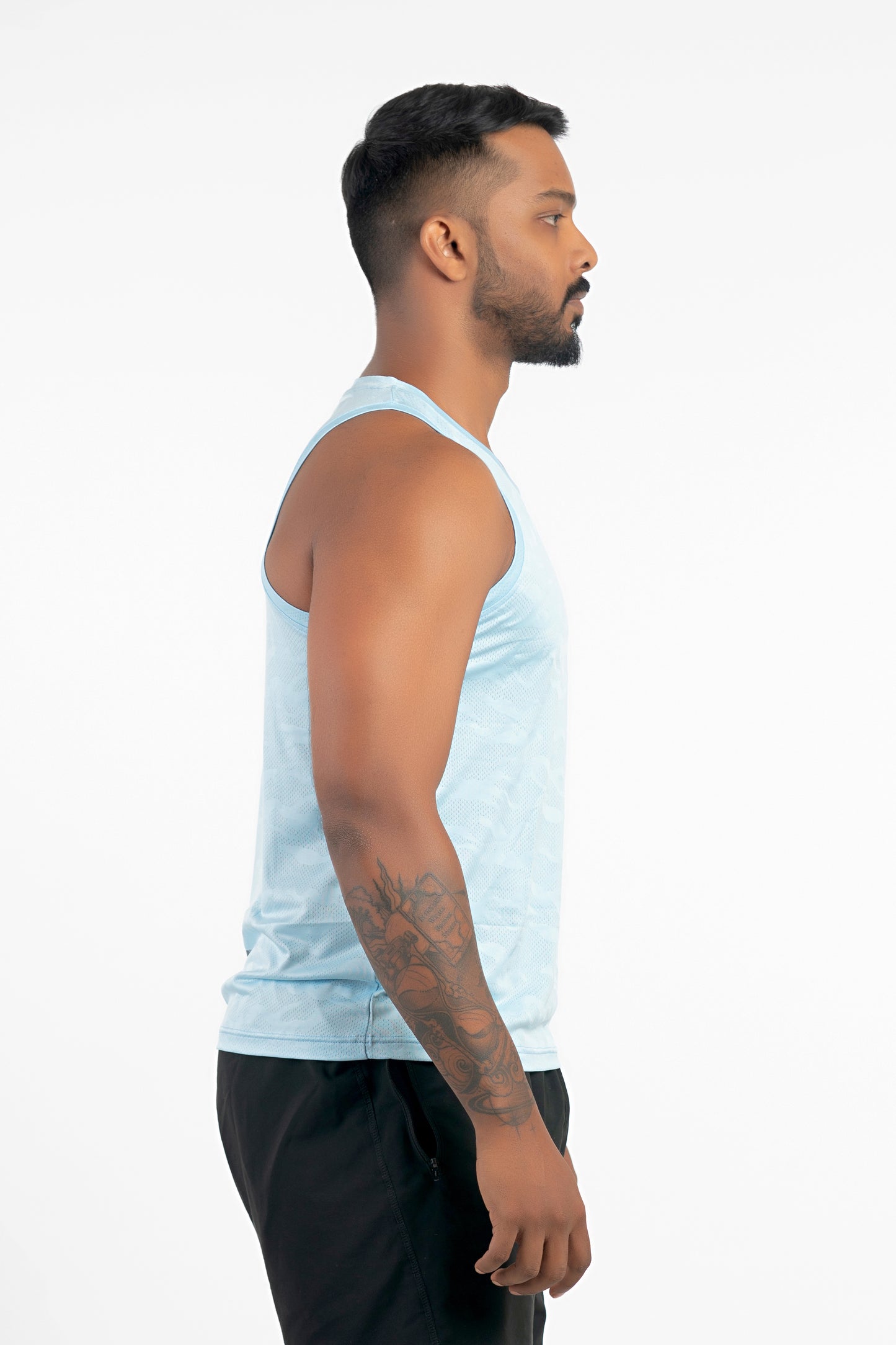 artic blue singlet