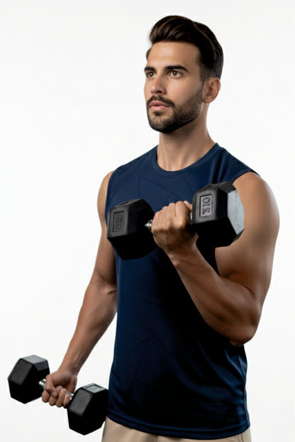 Airlite Navy unBEATen Singlet