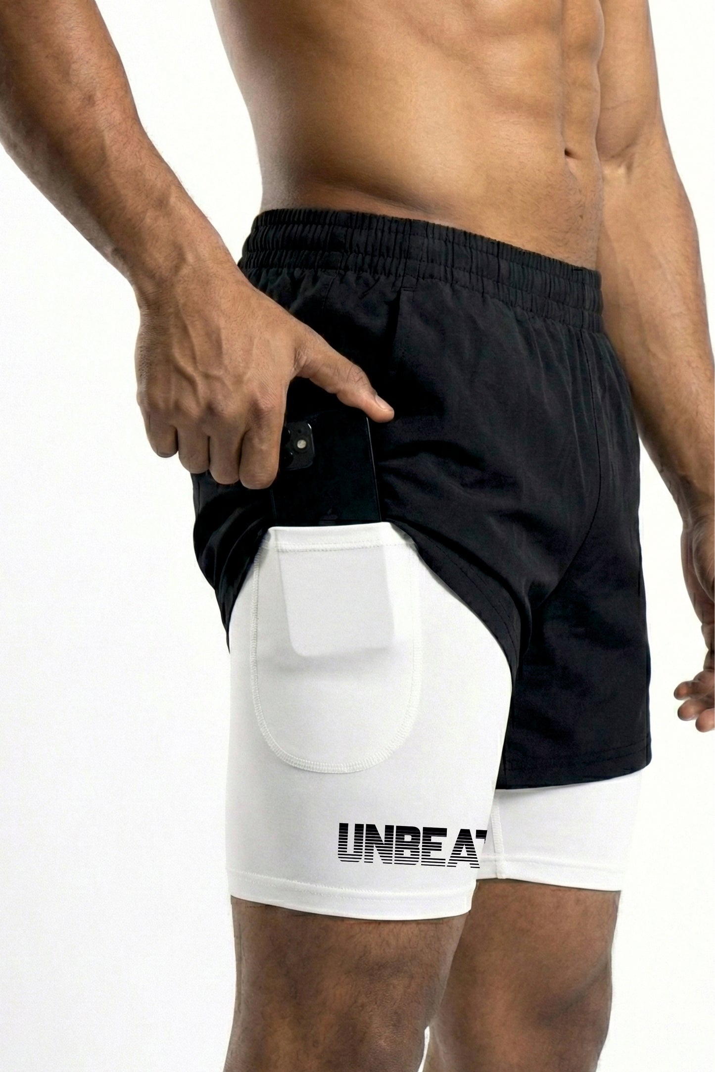 velocity 7" black shorts (with compression)