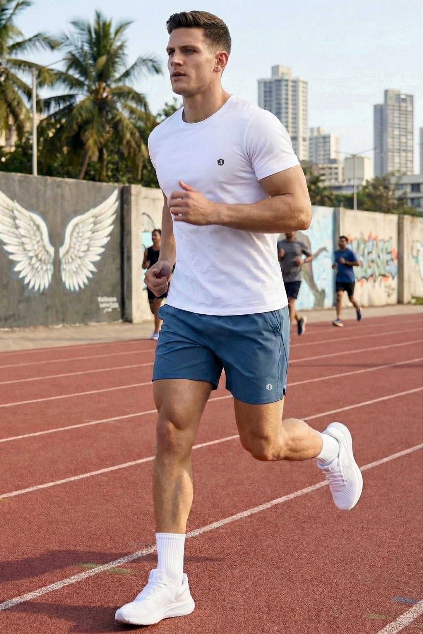 velocity 5" inkblue shorts