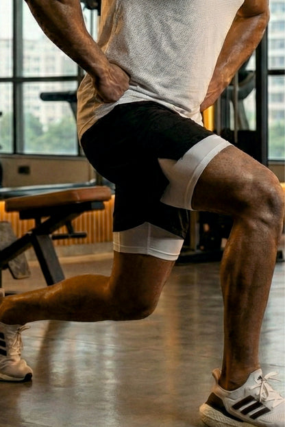 Velocity 7" Black Shorts (With Compression)