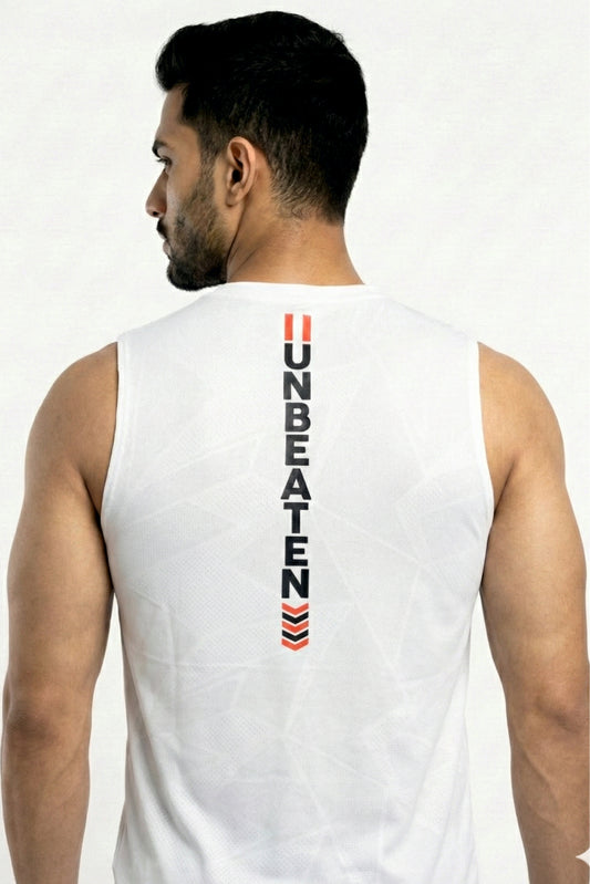 Airlite White unBEATen Singlet