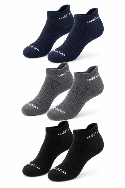 Bamboo Ankle Socks - DarkMix - 3 pack