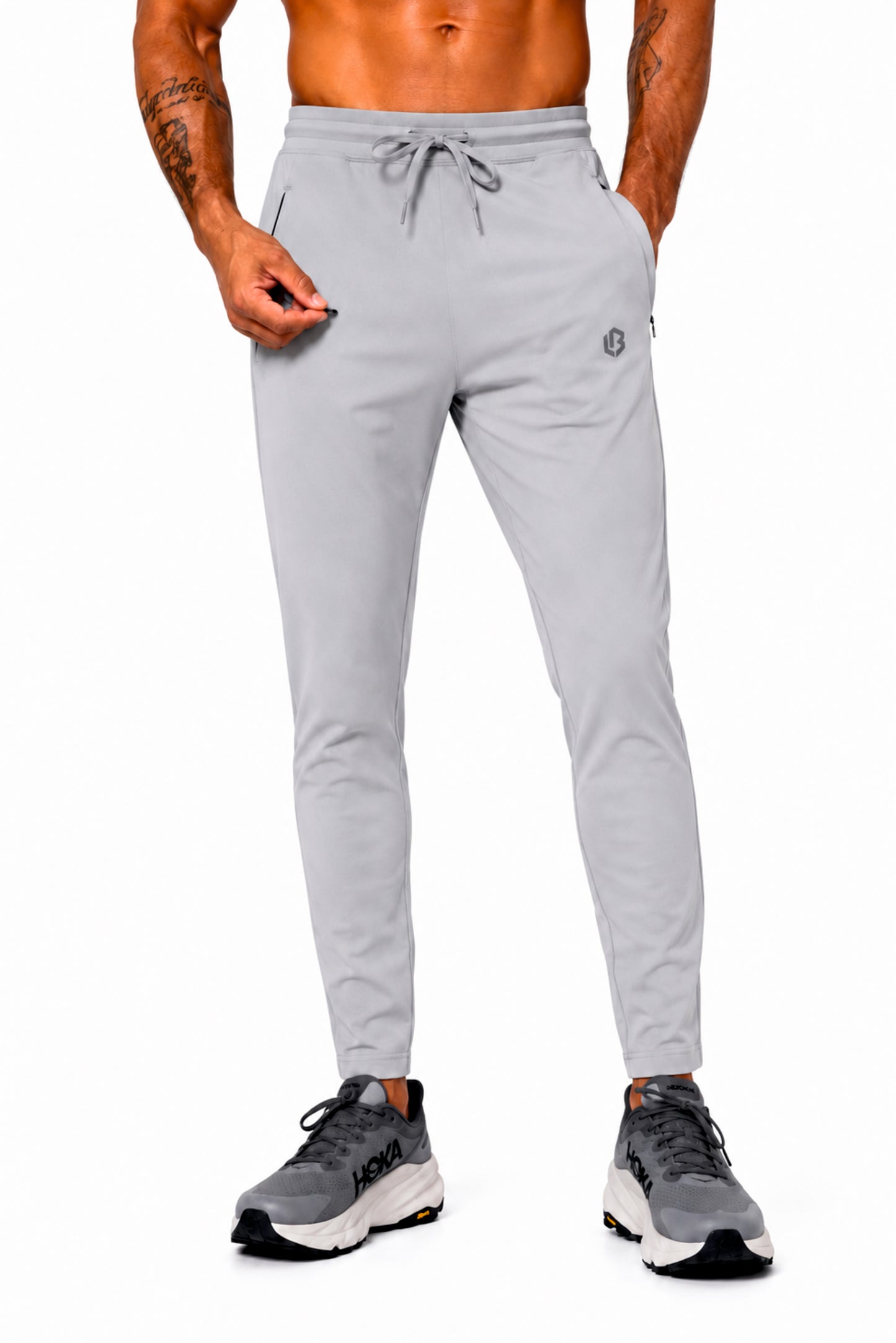 performance track pants lightgrey