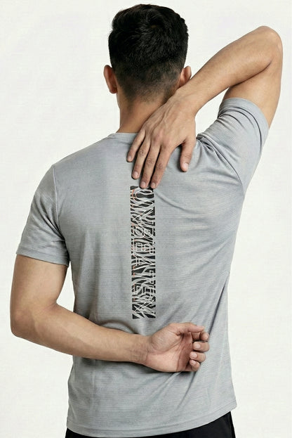 Grey Tshirt with unBEATen back