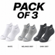 Bamboo Ankle Socks - Grey Mix- 3 pack