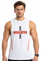unBEATen Ash White Cotton Singlet