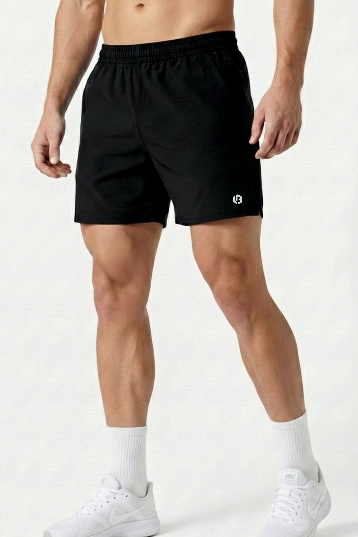 velocity 5" black shorts