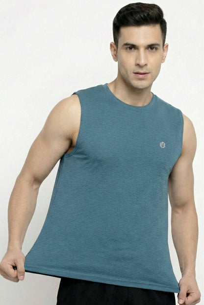 Ultrasoft Novaline Peacock Blue Singlet
