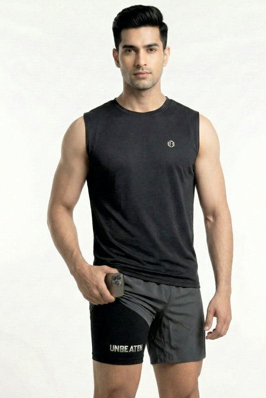 Ultra soft Novaline Black Singlet