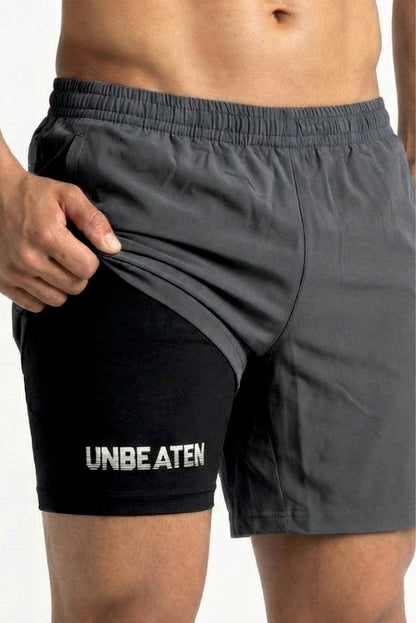 Velocity 7" Coal Shorts (With Compression)