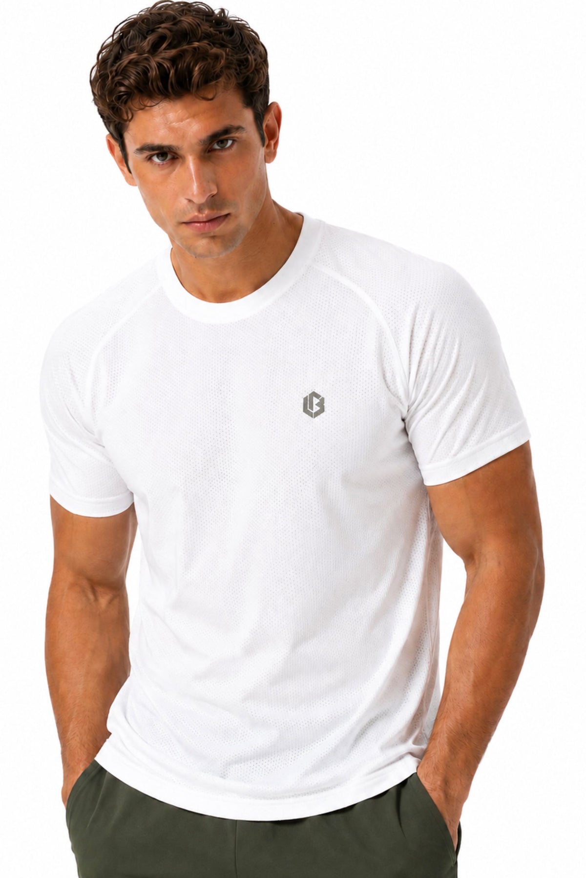 ultrasoft novadot white tshirt