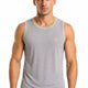 Grey Singlet with Neon Green Stitch