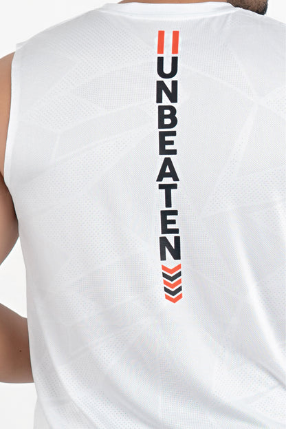 Airlite White unBEATen Singlet