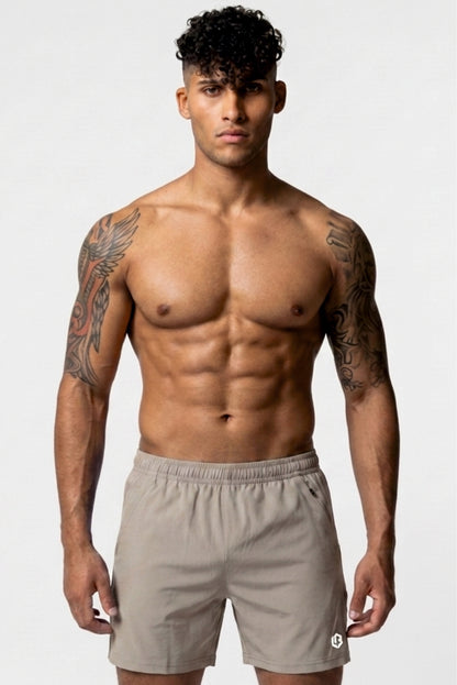 Velocity 5" Beige Shorts