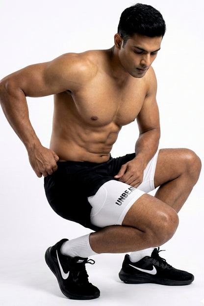 Velocity 7" Black Shorts (With Compression)