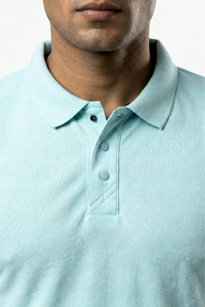Polo Tshirt Cyan