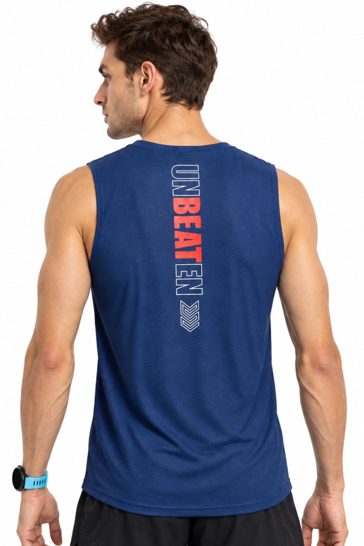 airlite navy unbeaten singlet