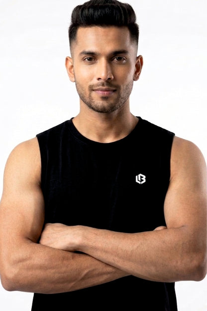 Cotton Sleeveless Liva - Black
