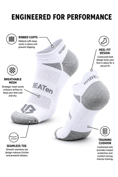 Ankle Length Socks - 3 Pack - White