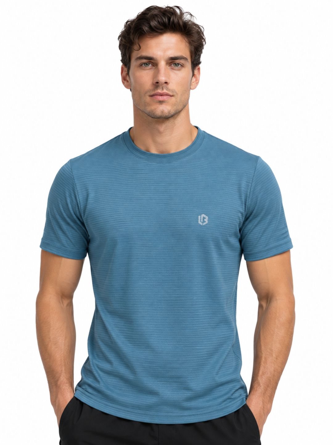 ultrasoft novaline peacock blue tshirt