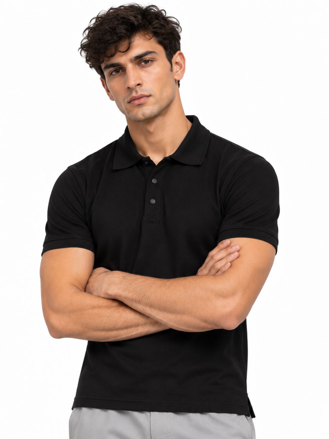 polo tshirt midnight black
