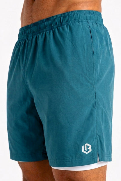 Velocity 7" Sea Green Shorts (With Compression)