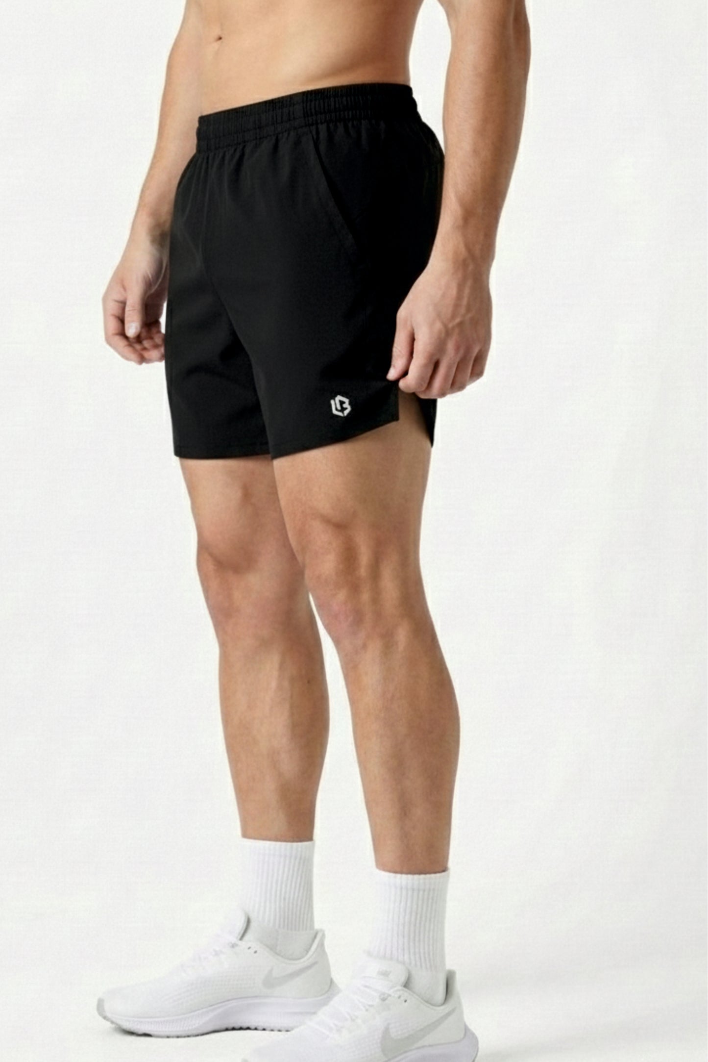 velocity 5" black shorts