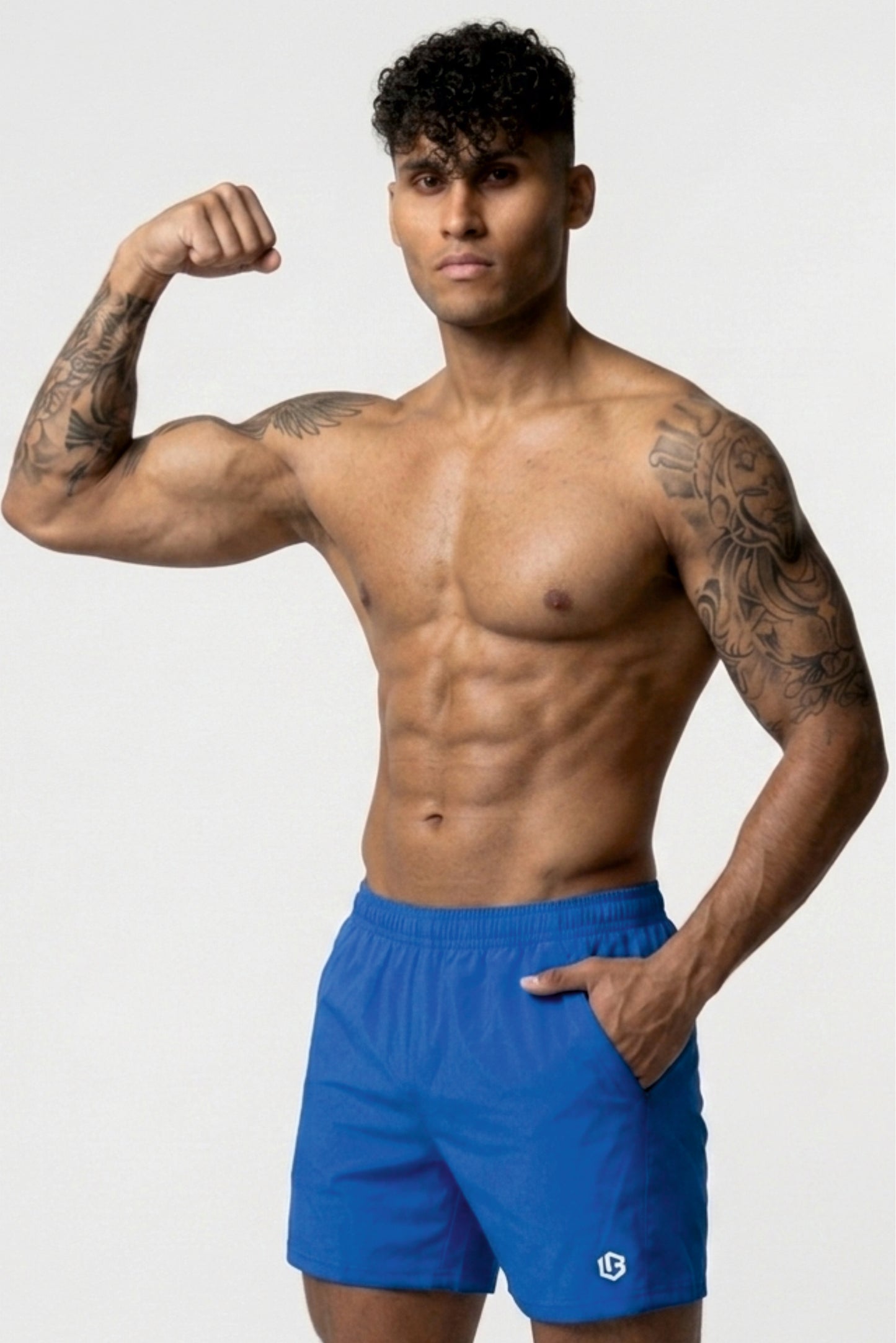 velocity 5" cobalt blue shorts