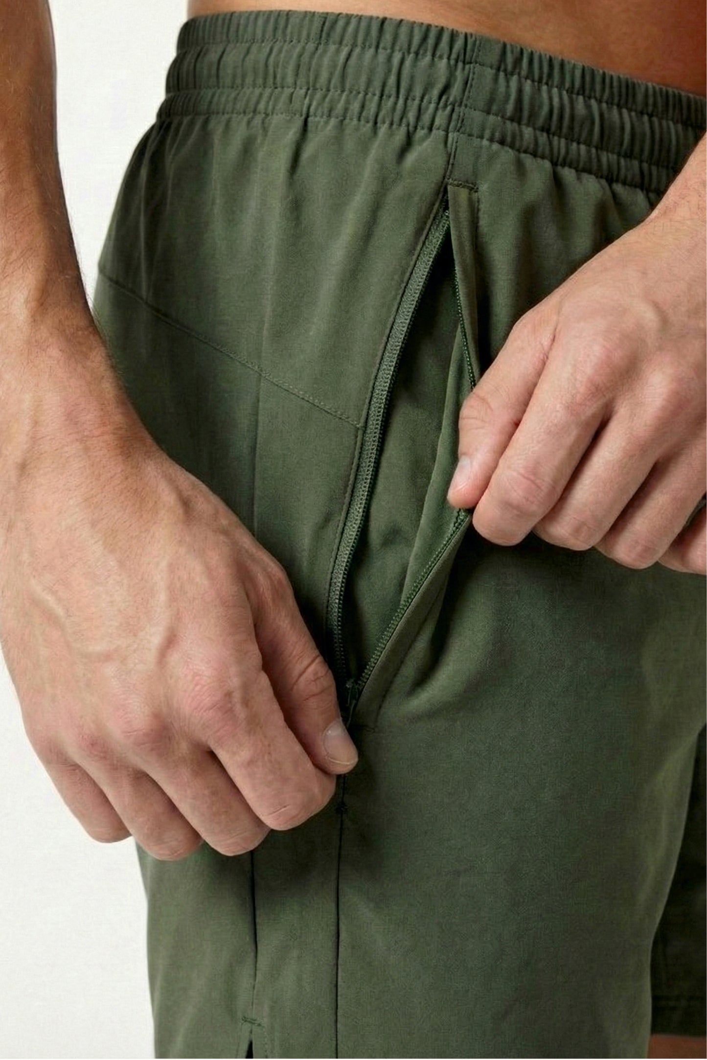 velocity 5" army green shorts