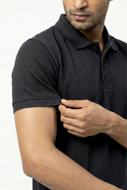 Polo Tshirt Midnight Black