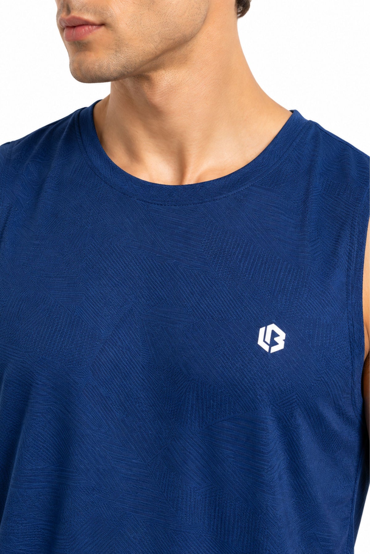 airlite navy unbeaten singlet