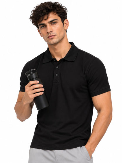 Polo Tshirt Midnight Black