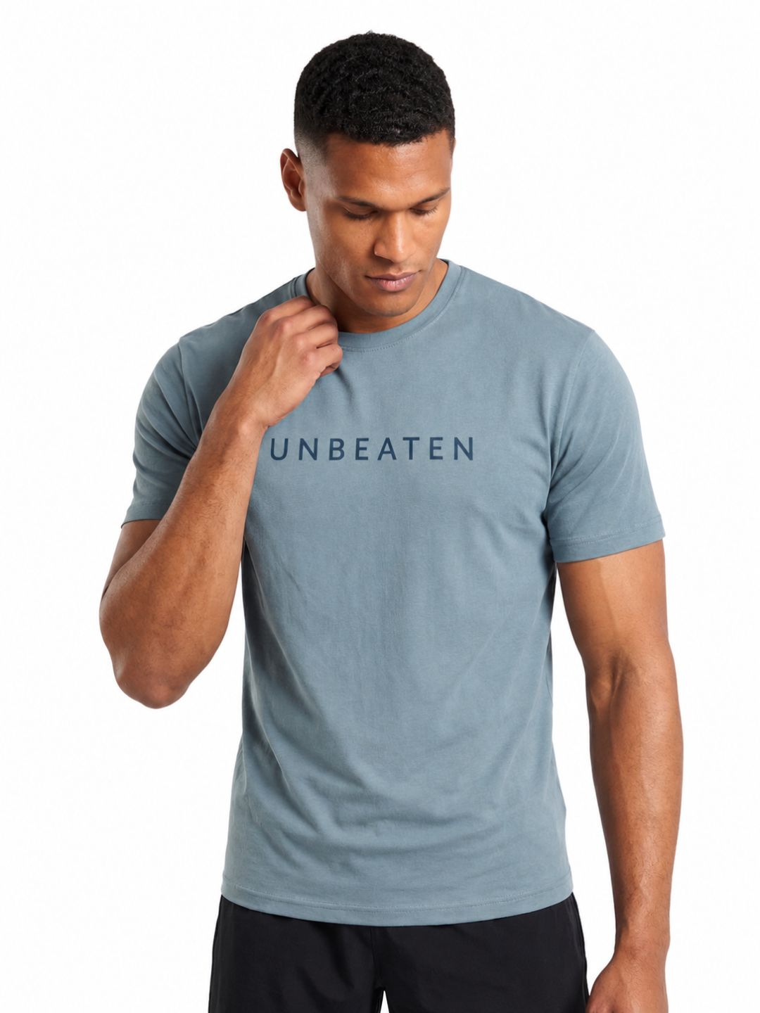 cotton liva tshirt - stoneblue