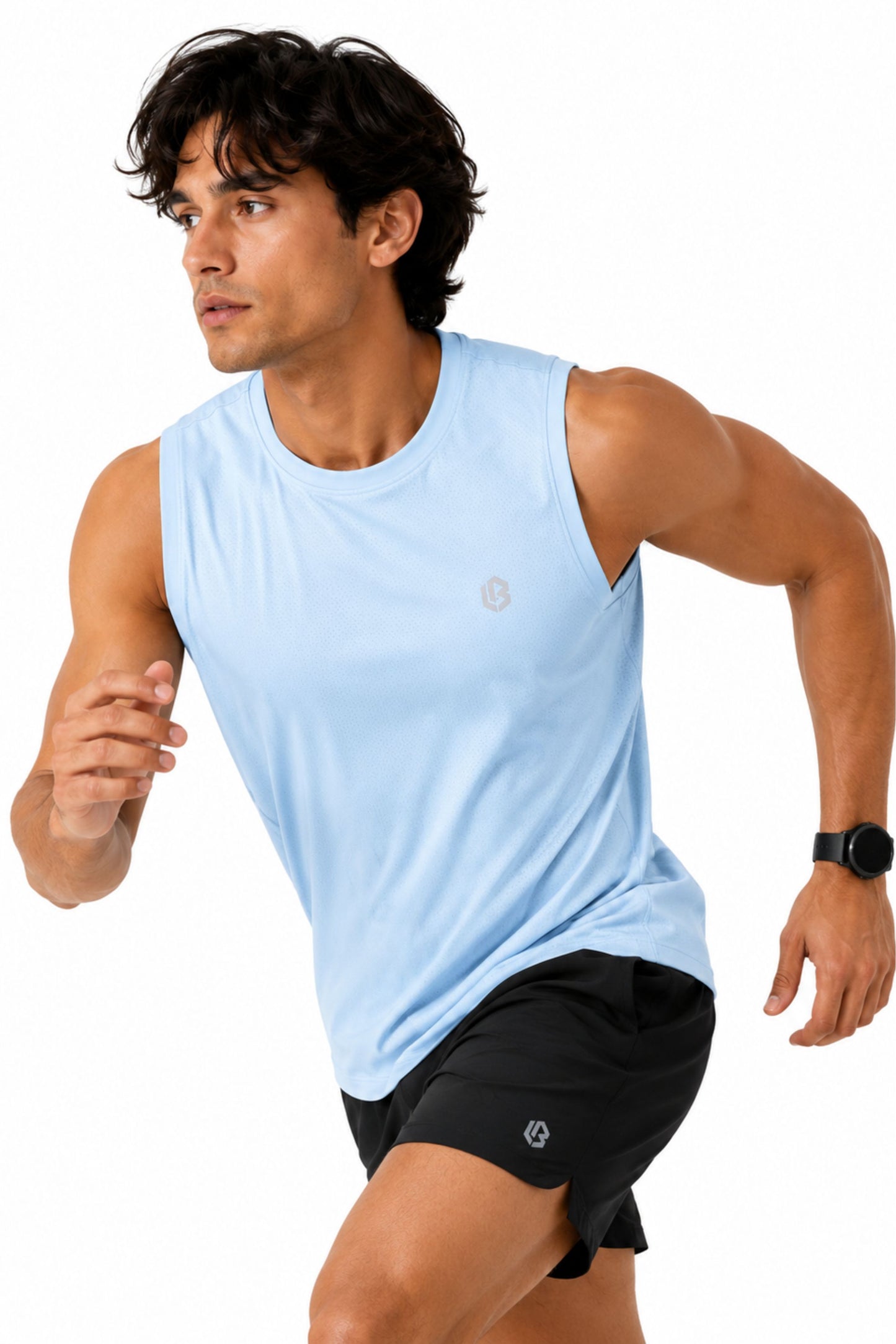 ultrasoft novadot skyblue singlet