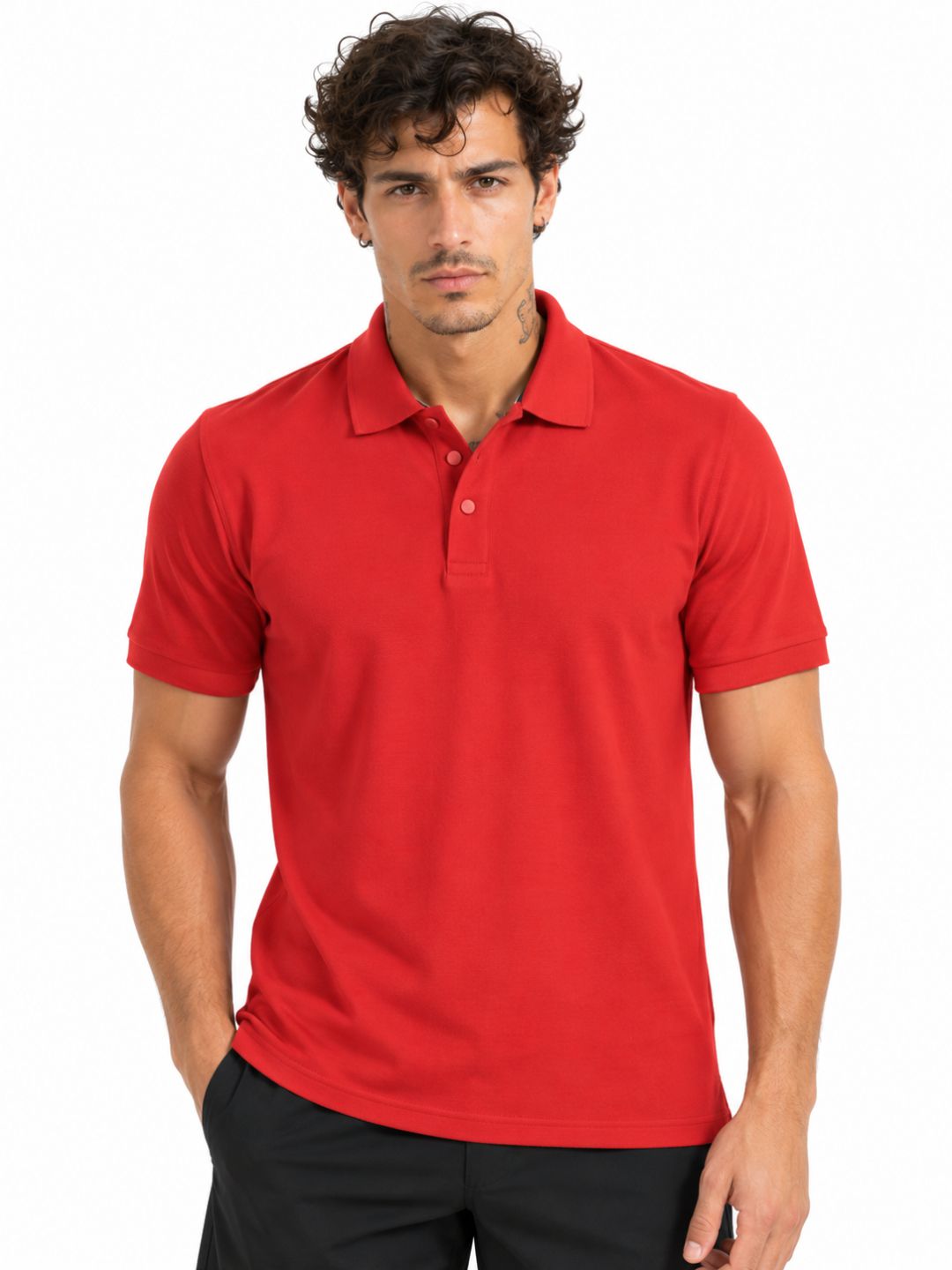 polo tshirt candy red