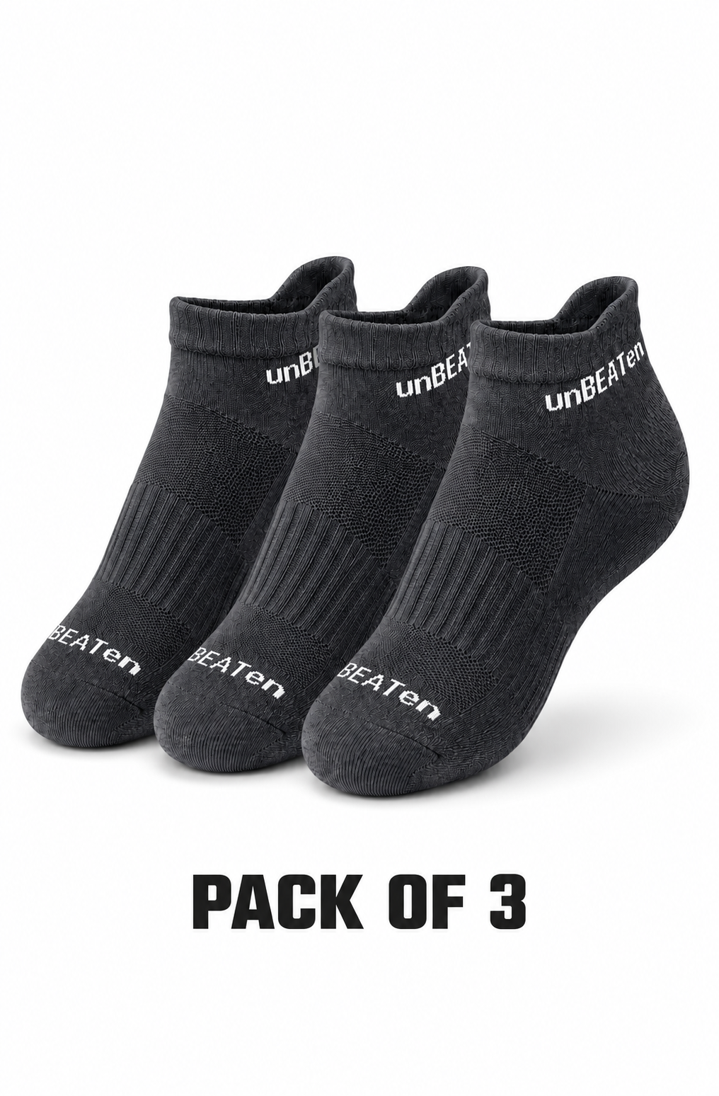 bamboo ankle socks - darkgrey - 3 pack