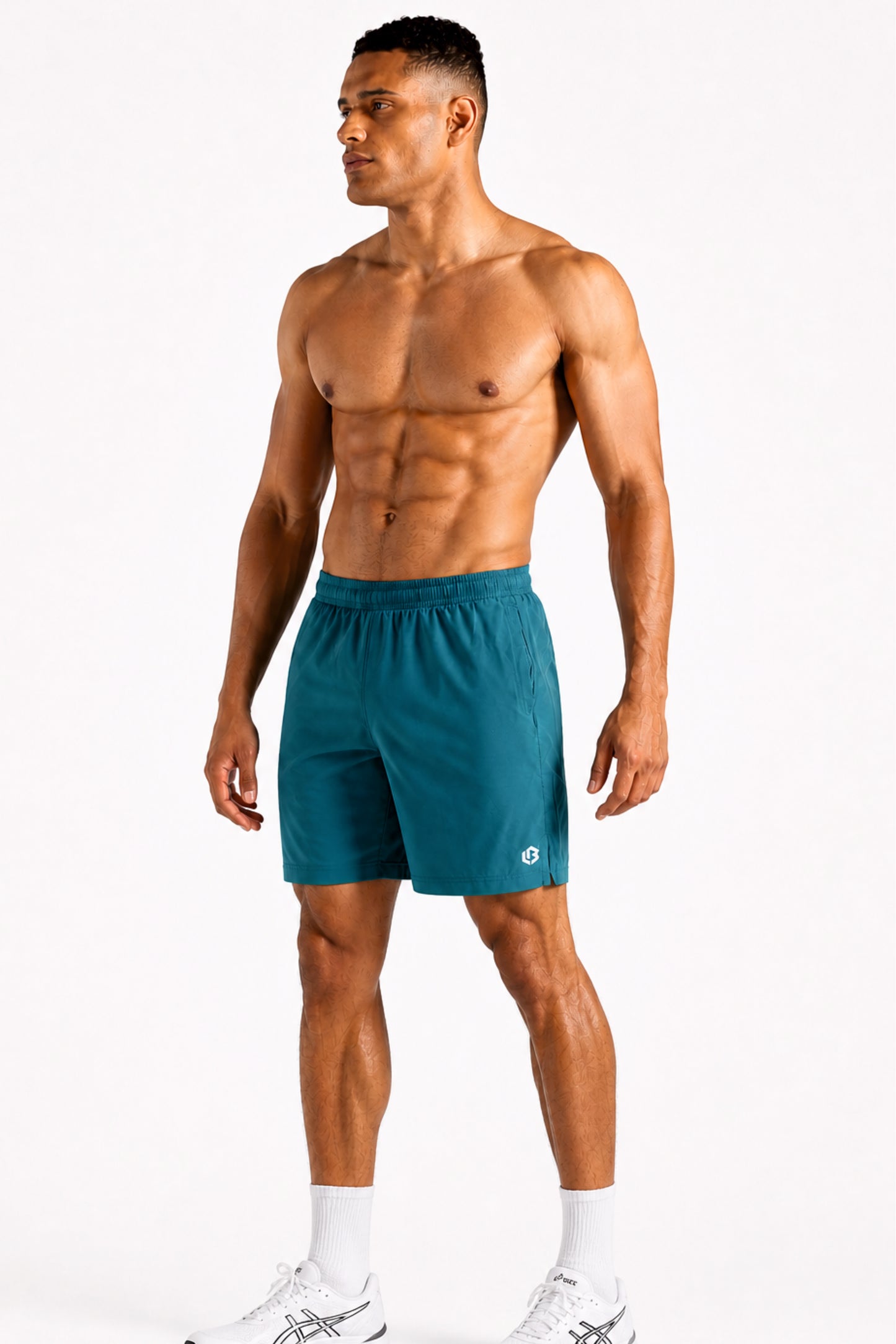 velocity 7" sea green shorts (with compression)