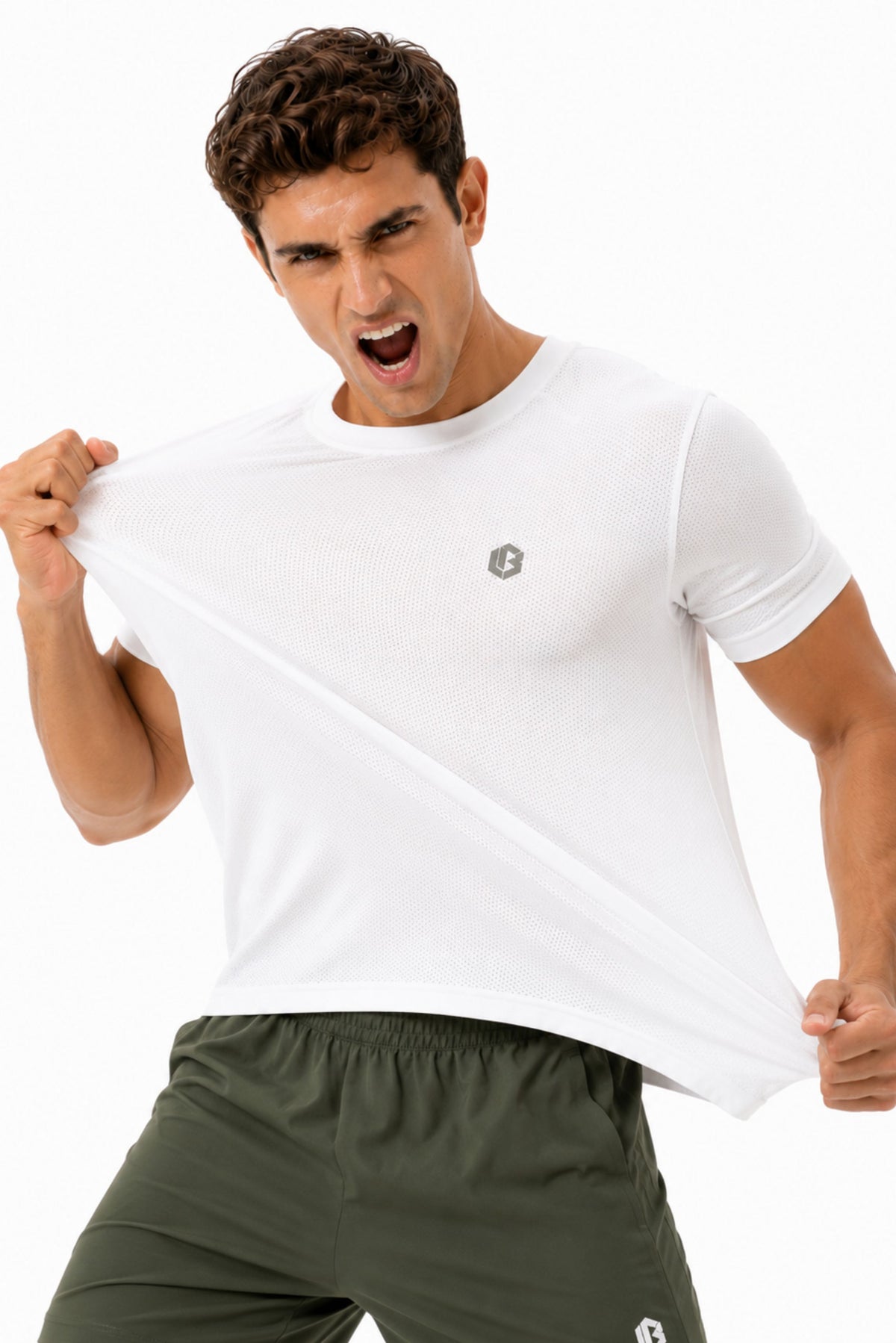 ultrasoft novadot white tshirt