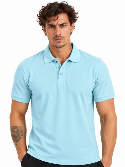 Polo Tshirt Cyan