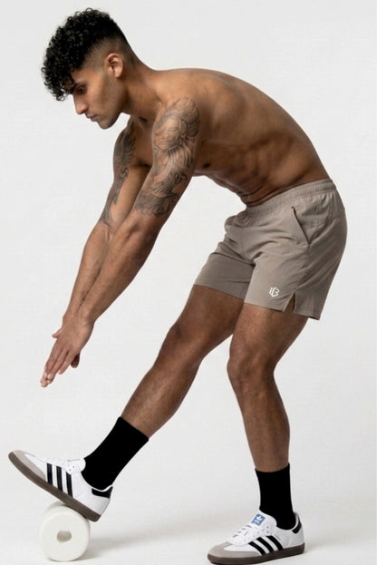Velocity 5" Beige Shorts