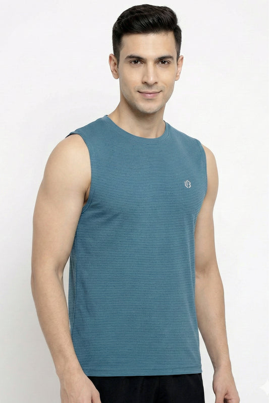 Ultrasoft Novaline Peacock Blue Singlet