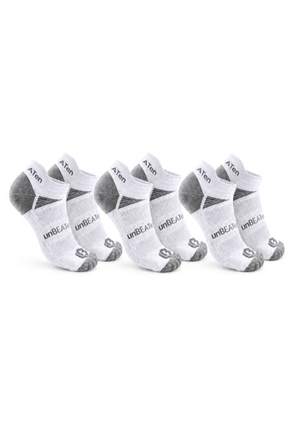 Ankle Length Socks - 3 Pack - White