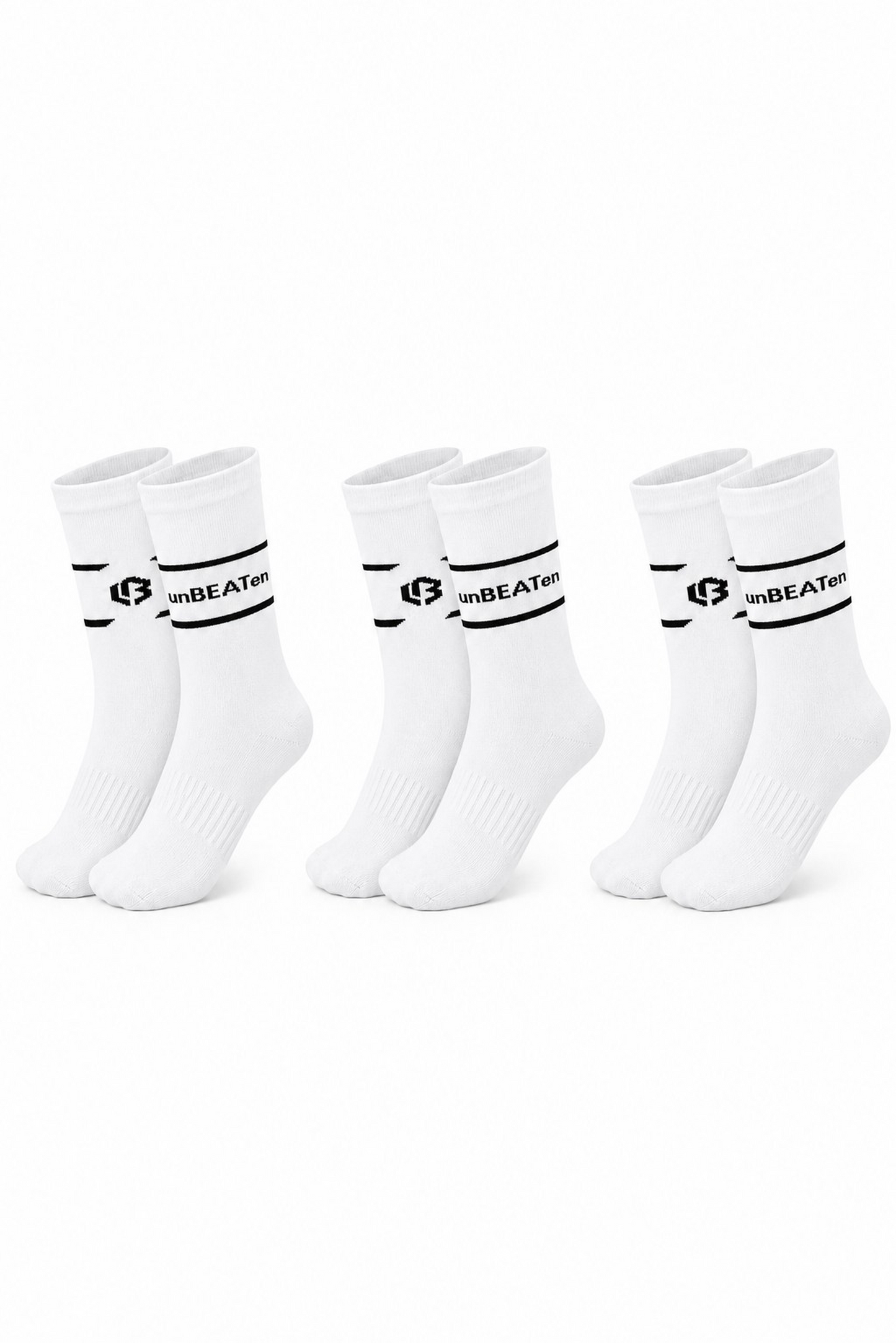 crew socks - white- 3 pack
