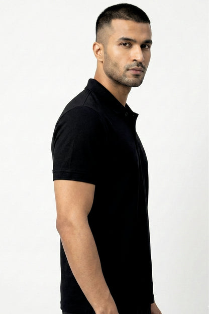 Polo Tshirt Midnight Black