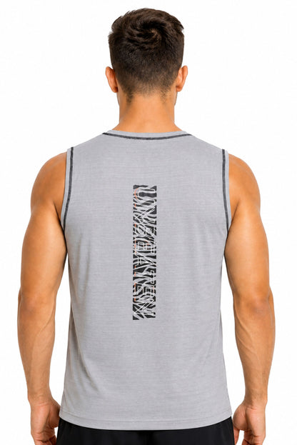 Airlite Grey Singlet with unBEATen back