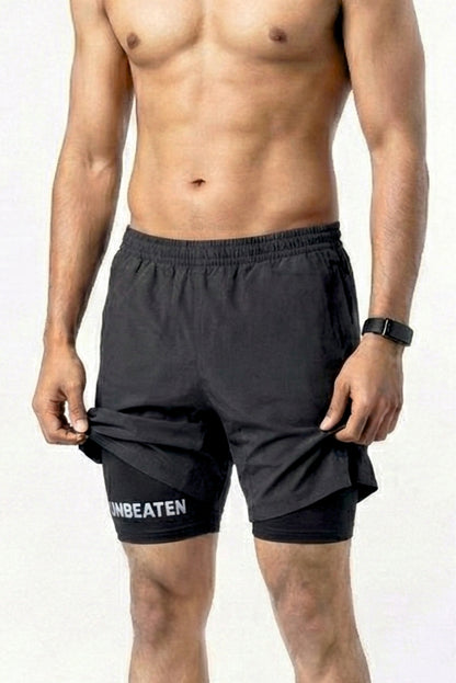 Velocity 7" Coal Shorts (With Compression)